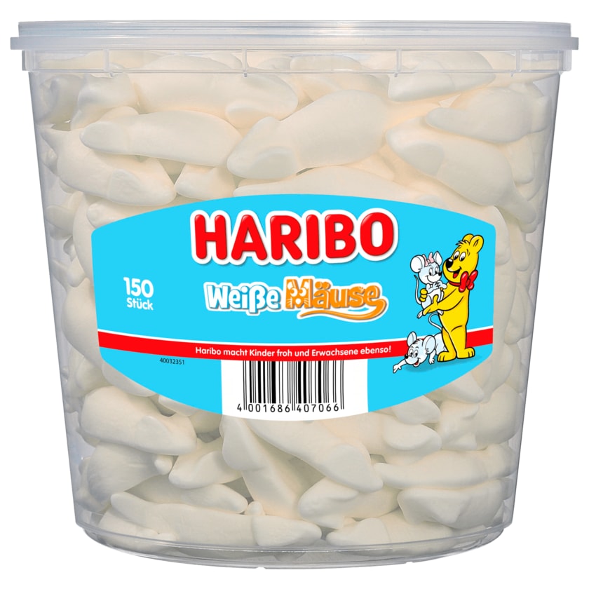 Haribo Schaumzucker Weiße Mäuse 1050g